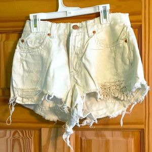 Free People high waisted shorts